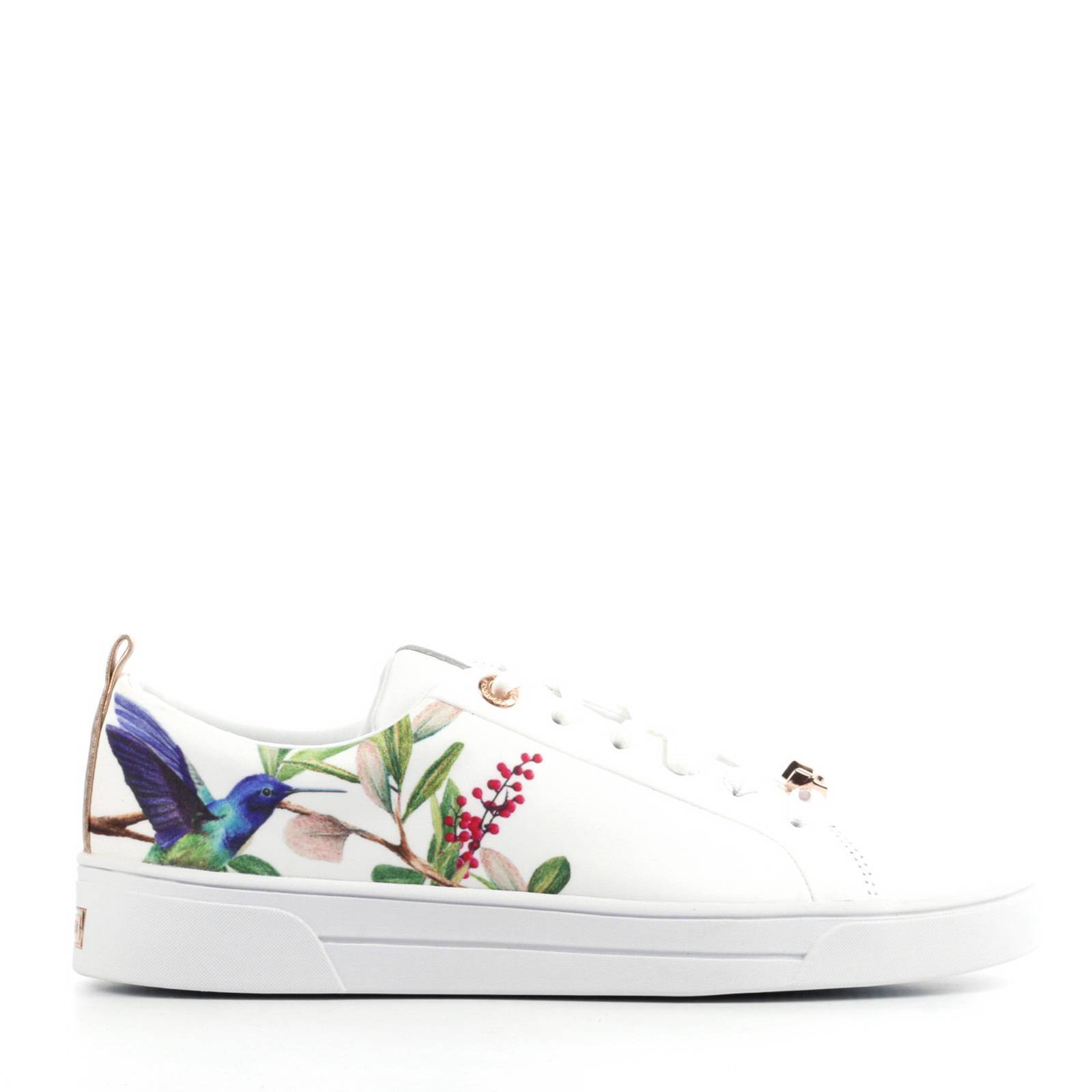 Ted Baker Ahfira leren sneakers met vogels | wehkamp