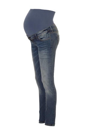 skinny zwangerschapsjeans donkerblauw