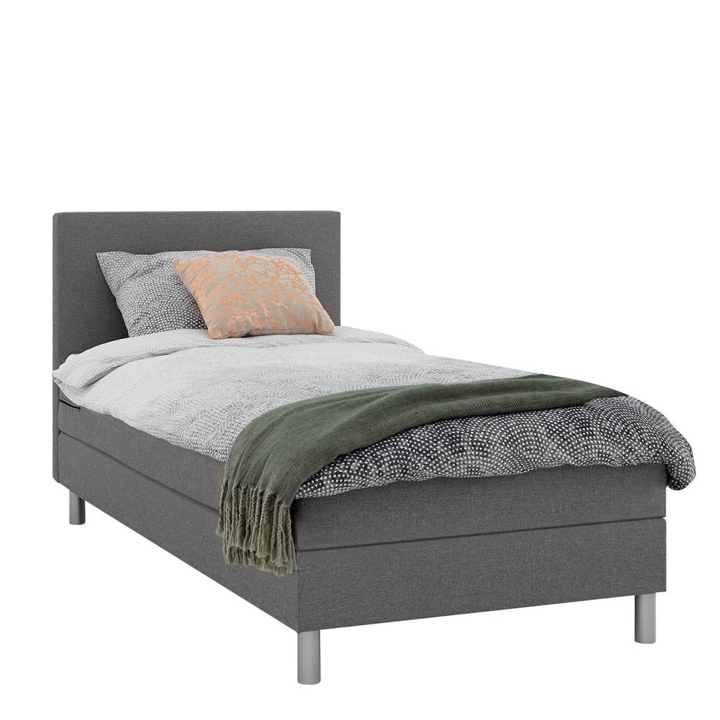 Beter Bed complete boxspring Ambra (90x200 cm), Lichtgrijs