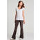 Catwalk Junkie high waist flared broek met all over print groen/zwart