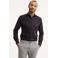 Profuomo slim fit strijkvrij overhemd zwart twill