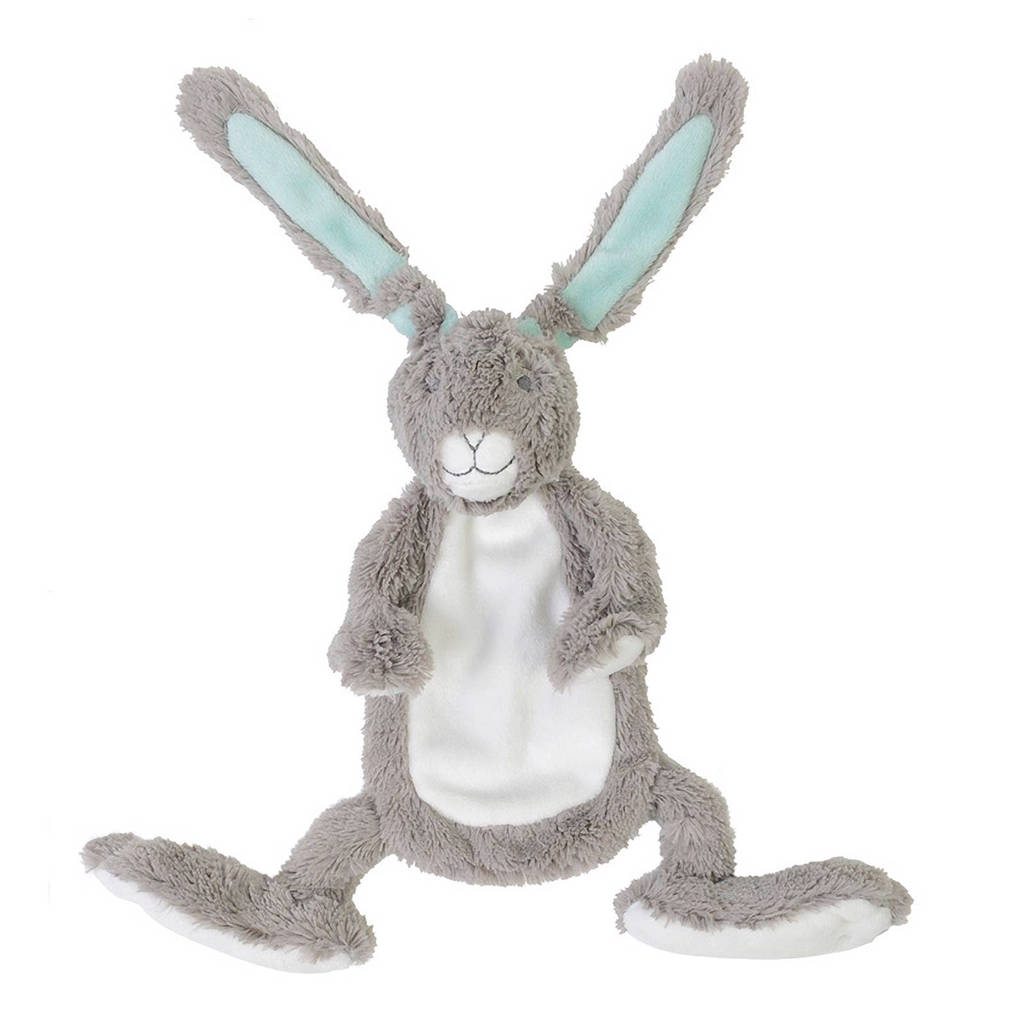 Happy Horse konijn grijs Twinedoekje knuffel 30 cm, Grijs