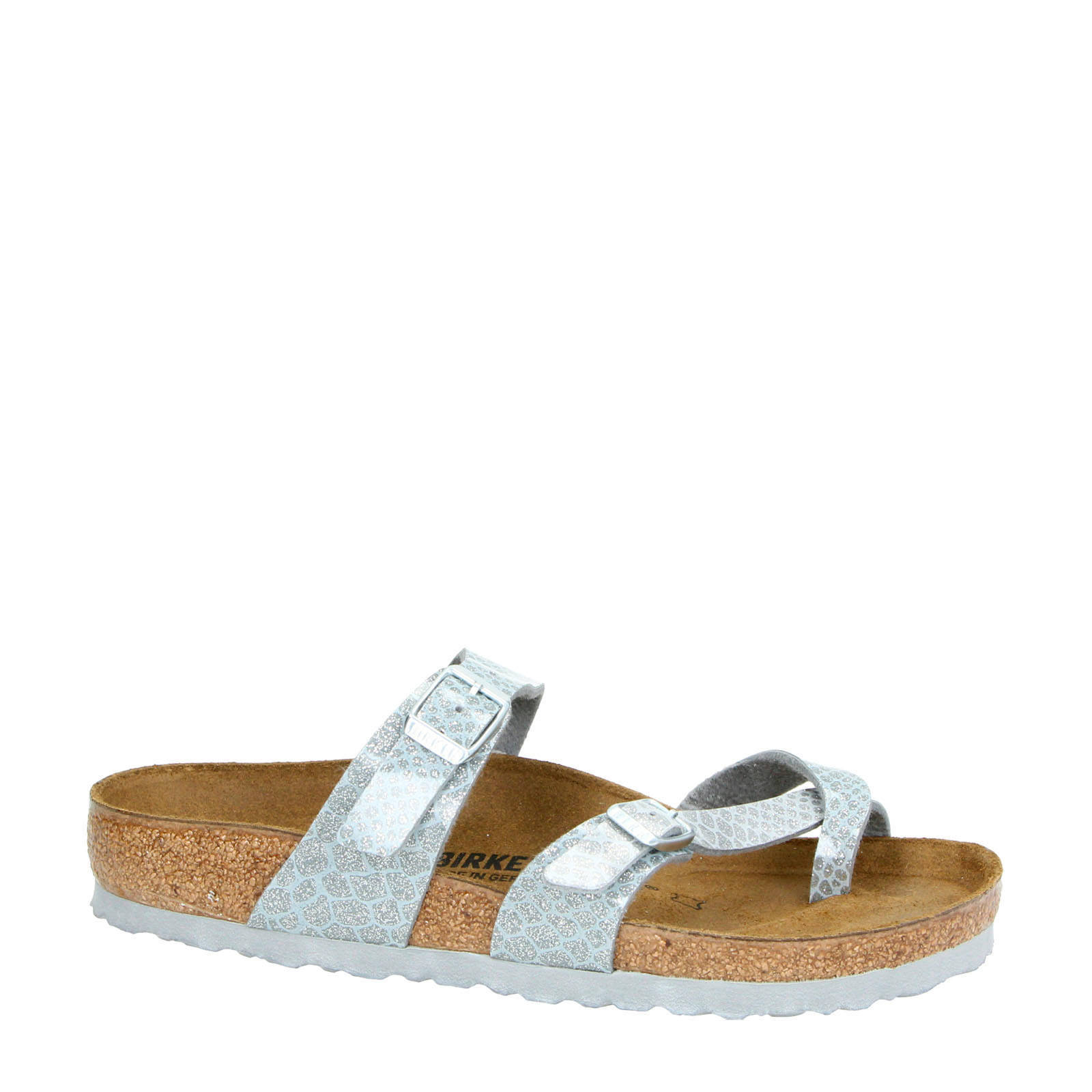 Birkenstock slippers Mayari Magic Snake met glitters zilver | wehkamp