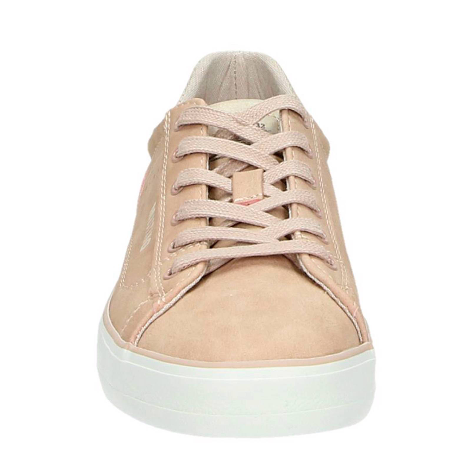 Mustang Sneakers , antraciet, textiel - Damesschoenen.nl