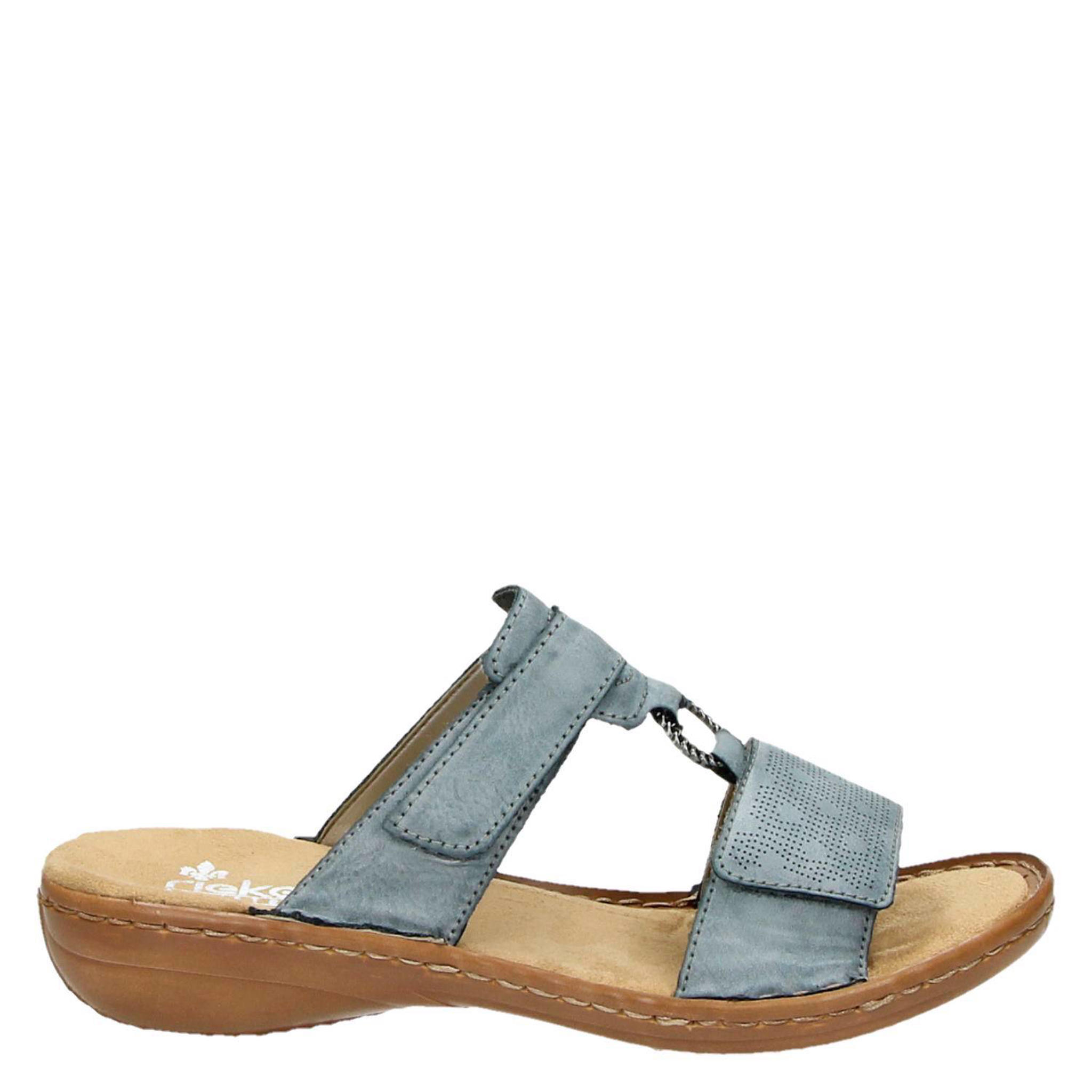 Rieker - Slippers voor dames - Blauw - Shoemixx.nl Rieker - Slippers voor dames - Blauw - Shoemixx.nl