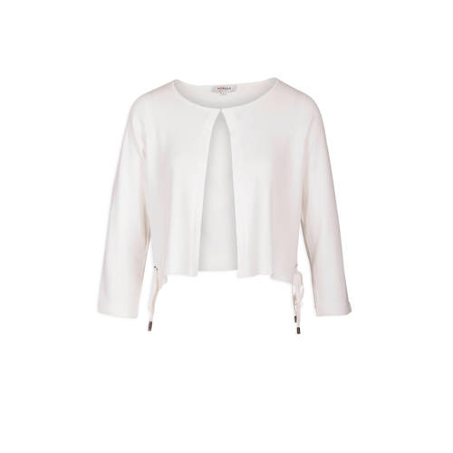 Morgan Vest Met Koorddetail Gebroken Wit morgan kopen in de aanbieding