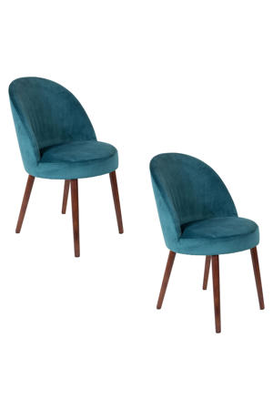 Barbara eetkamerstoel velours (set van 2) 