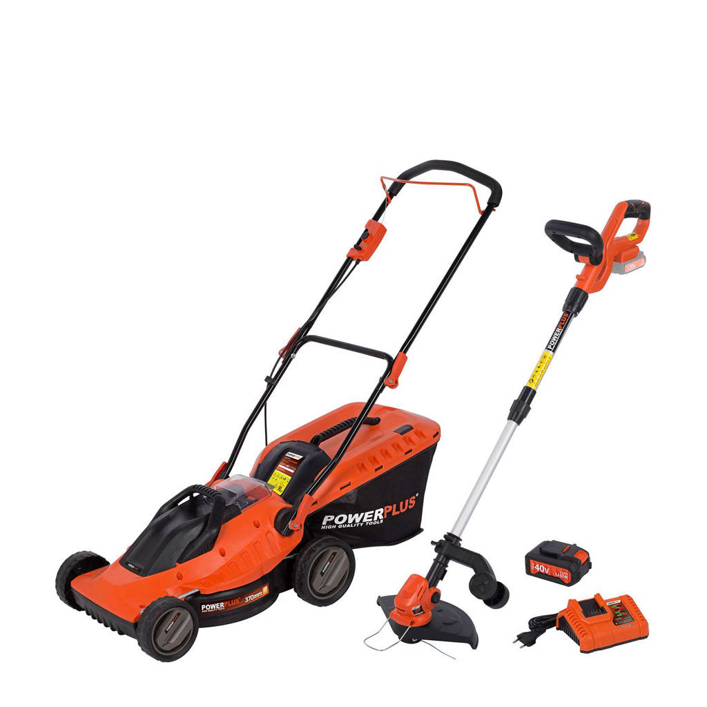 Powerplus POWDPG7562 accu grasmaaier + trimmer