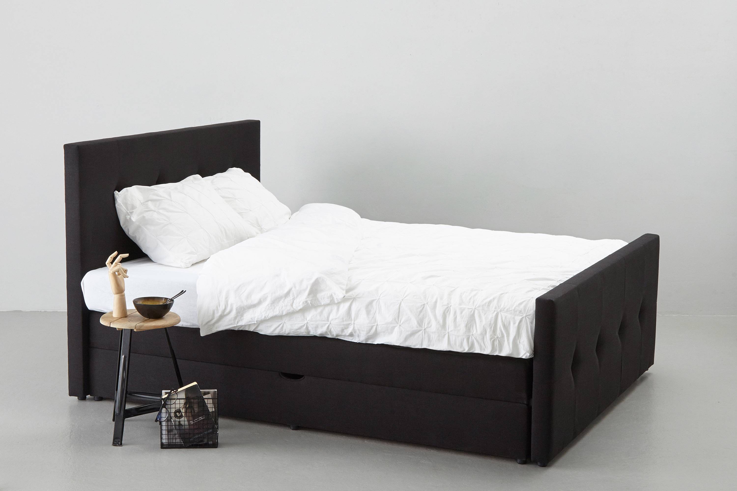whkmp's own complete boxspring Boston met opbergruimte (160x200 cm