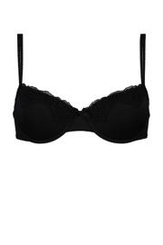 thumbnail: Hunkemöller voorgevormde beugelbh Secret Lace zwart