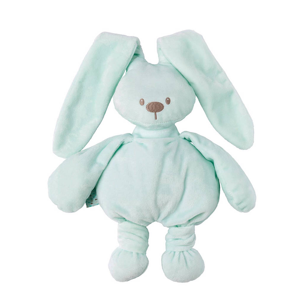 Nattou Lapidou mint knuffel 36 cm, Lichtblauw