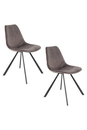 Franky Velvet eetkamerstoel (set van 2) 