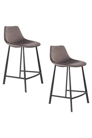 Franky Velvet Counter barkruk (set van 2)