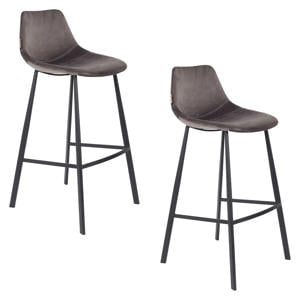 Franky Velvet barkruk (set van 2)
