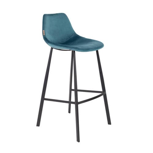 Wehkamp Dutchbone Franky Velvet barkruk (set van 2) aanbieding