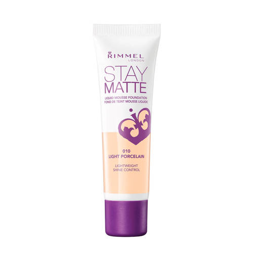 Rimmel London Stay Matte Liquid Foundation 010 Light Porcelain rimmel london kopen in de aanbieding Rimmel London Stay Matte Liquid Foundation 010 Light Porcelain rimmel london kopen in de aanbieding