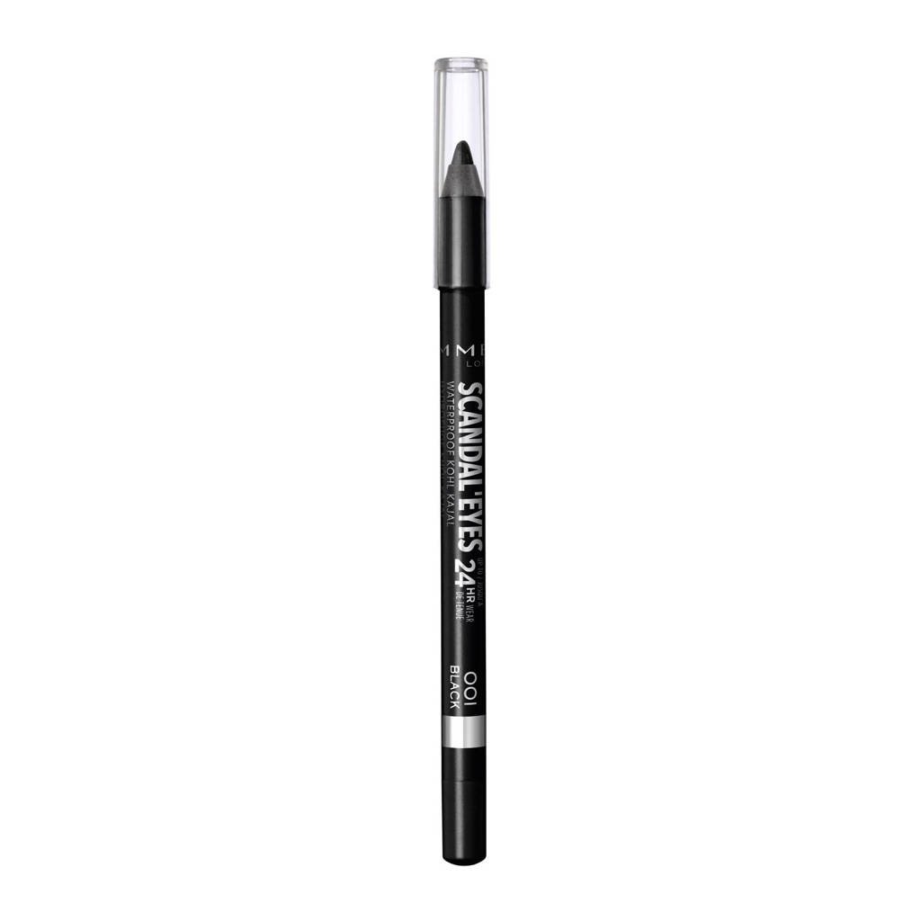Rimmel London Scandal'Eyes Waterproof Kohl Pencil 001 Black, 1 black
