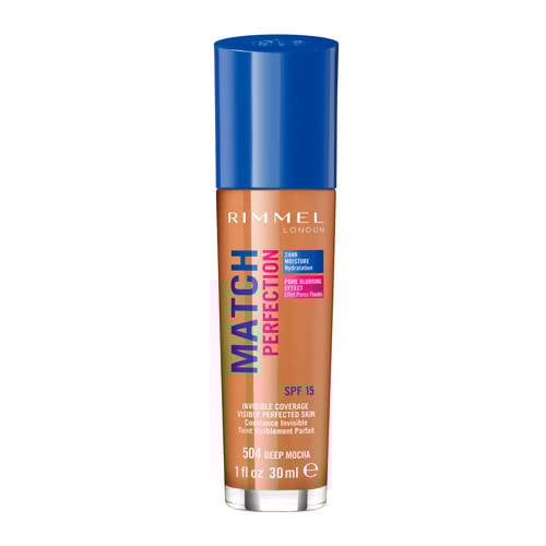 Rimmel London Match Perfection Foundation 504 Deep Mocha rimmel london kopen in de aanbieding