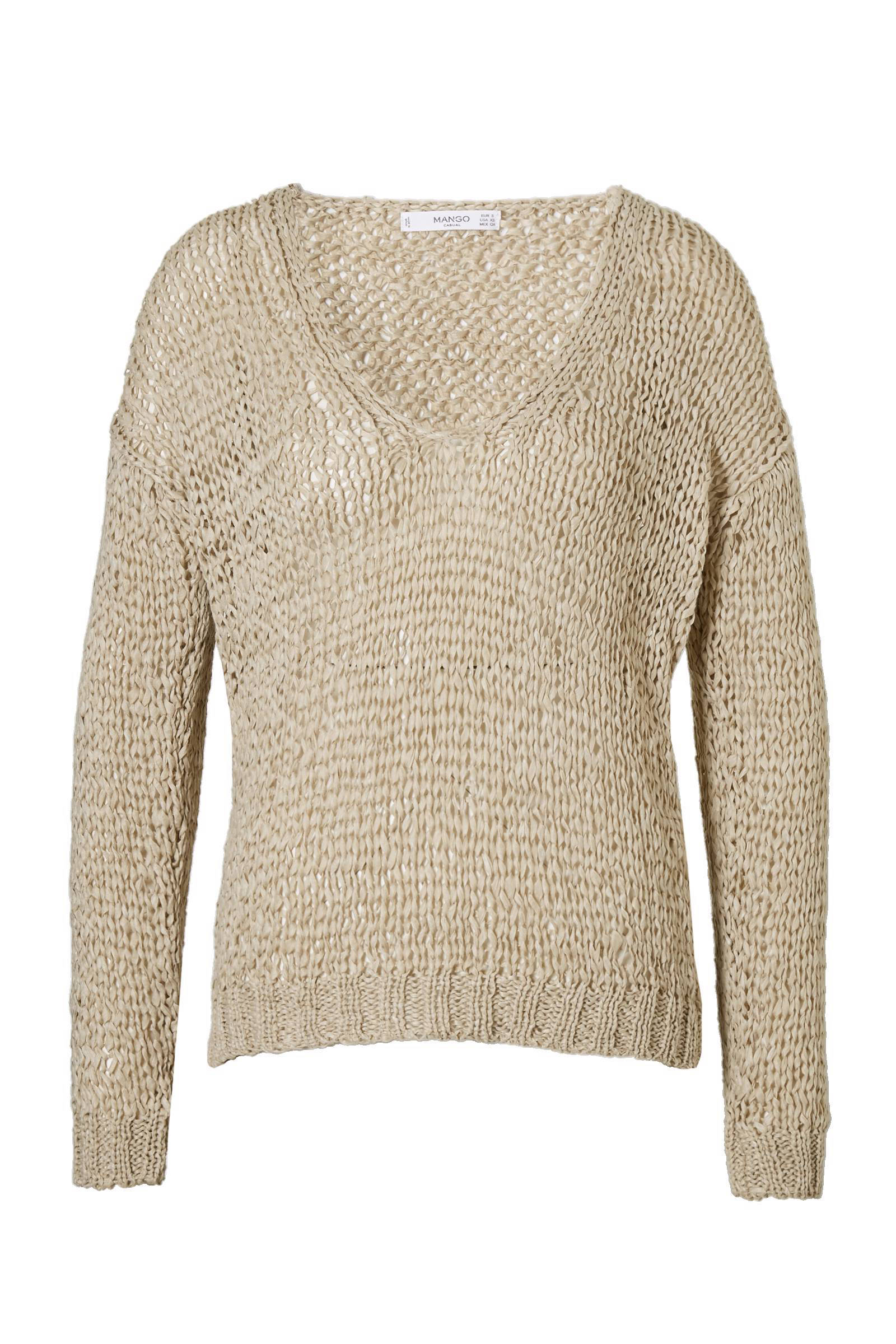Mango grofgebreide trui | wehkamp Mango grofgebreide trui beige | wehkamp