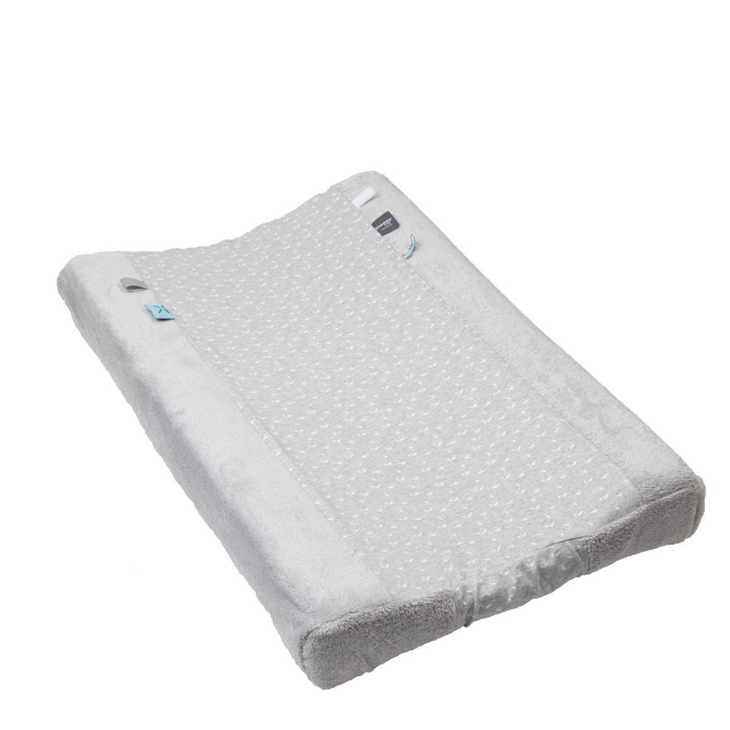 Snoozebaby Happy Dressing aankleedkussenhoes lovely grey, Lovely grey
