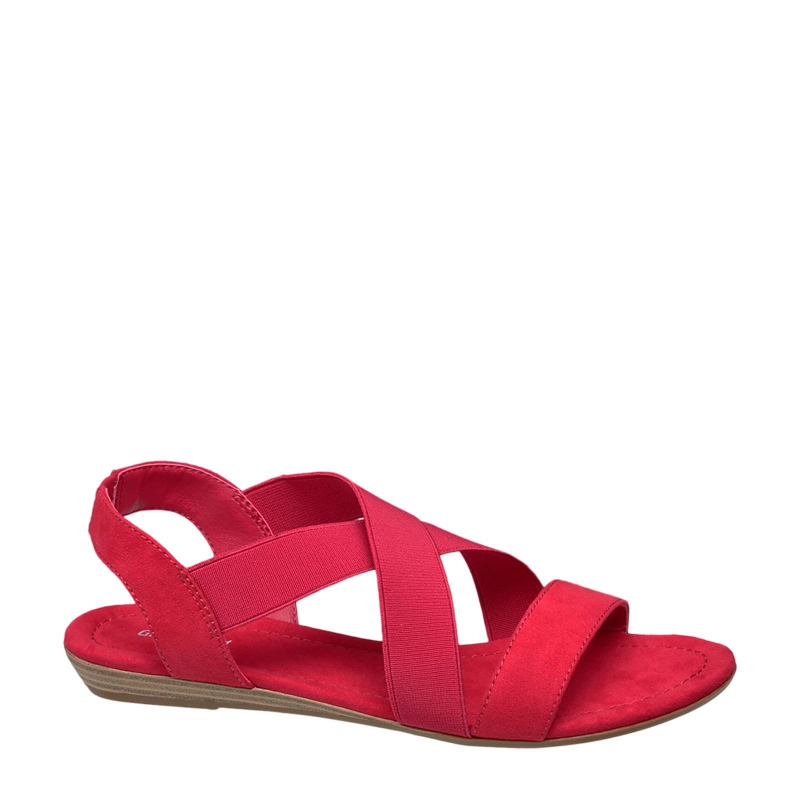 Rode sandalen van haren sale