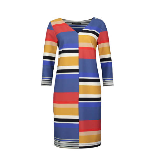 Delma jurk met all over print blauw Delma jurk met all over print blauw