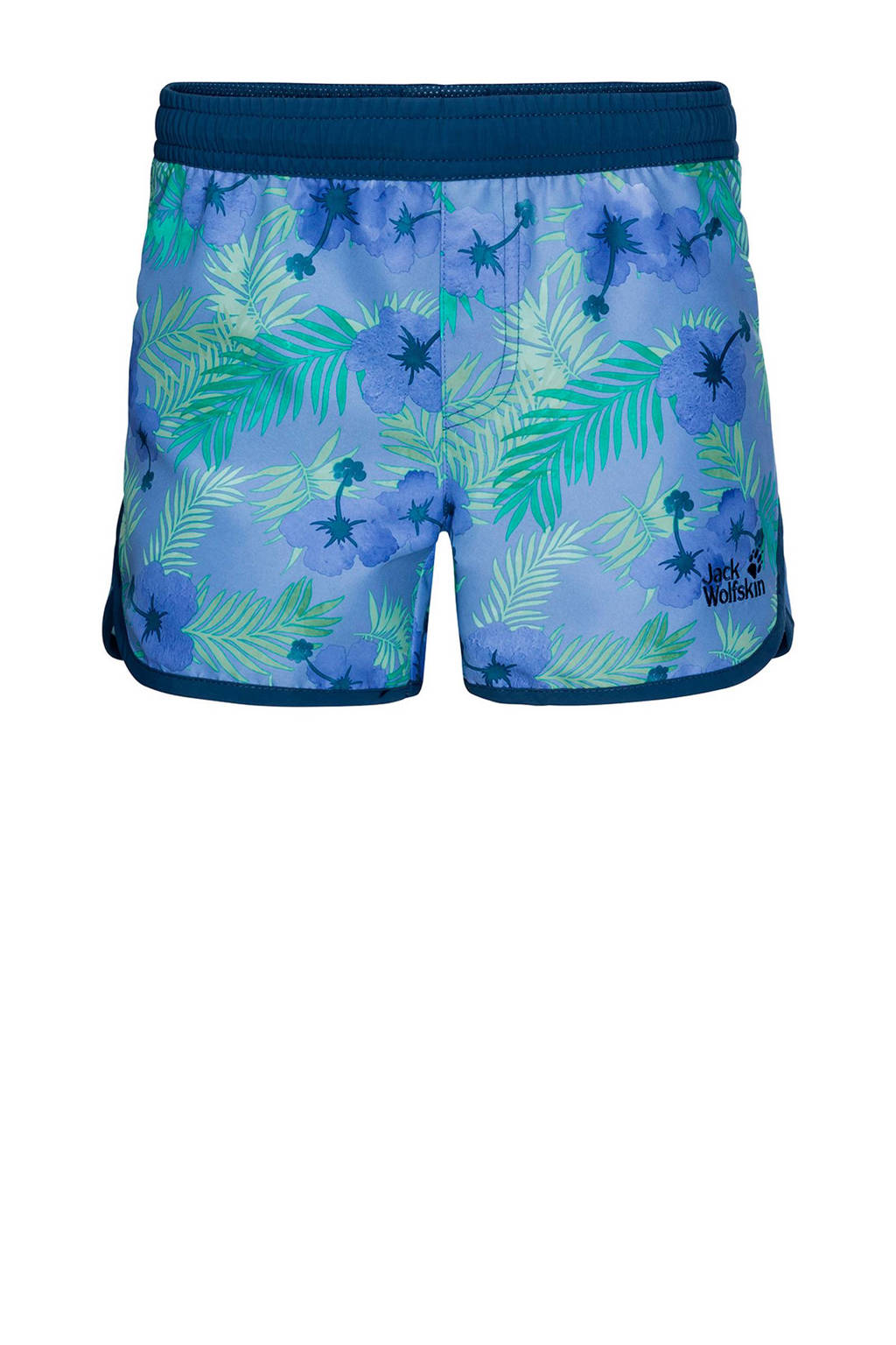 Jack Wolfskin short met all over print blauw, Blauw