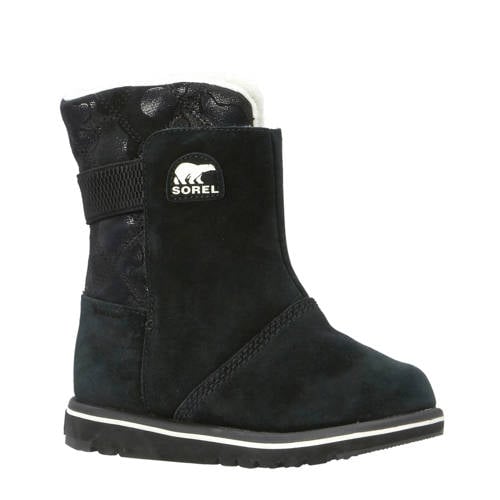 Sorel Youth Rylee Suede Snowboots Zwart Kids sorel kopen in de aanbieding