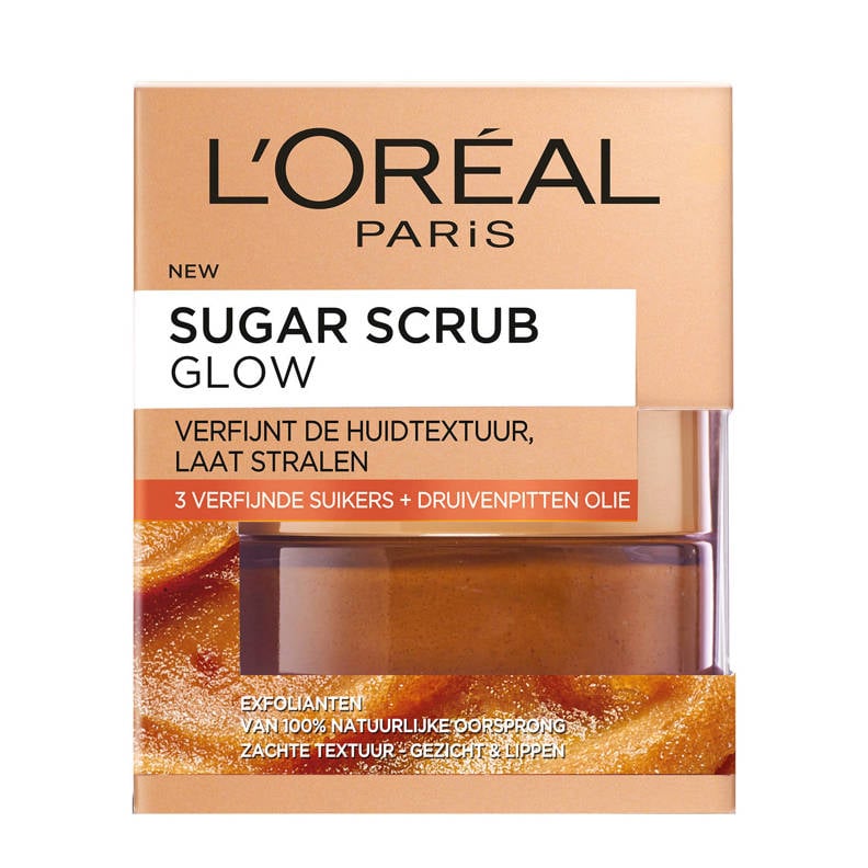 L'Oréal Paris Skin Expert Smooth Sugar Scrubs Glow wehkamp