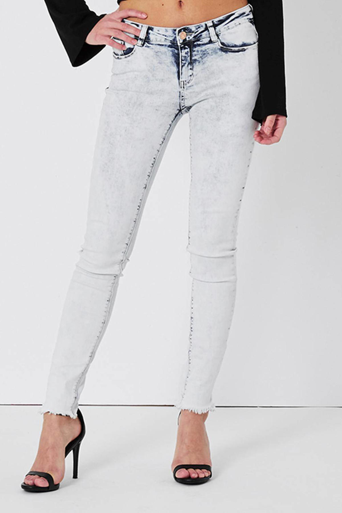 CoolCat skinny fit jeans lage taille wehkamp