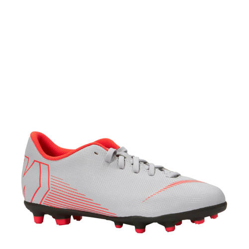 Nike Jr Vapor 12 Club Gs Fgmg Voetbalschoenen Lichtgrijs nike kopen in de aanbieding
