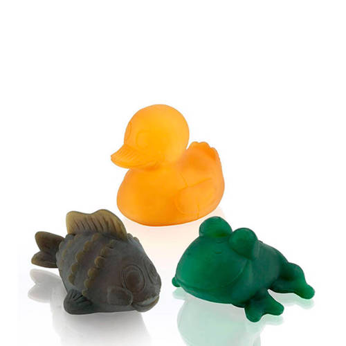 Hevea Giftset Drie Badspeeltjes Natuurrubber hevea kopen in de aanbieding