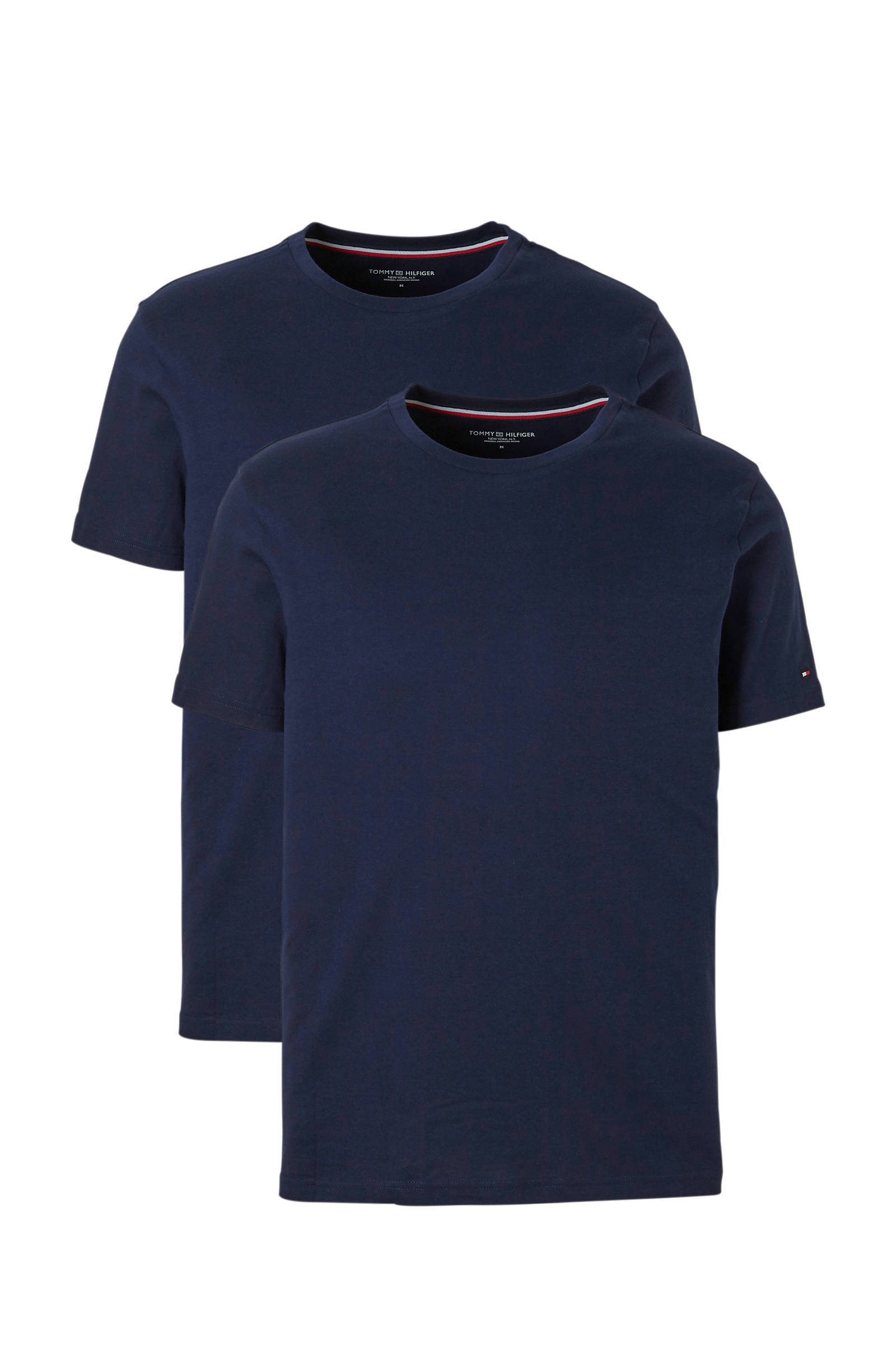 Tommy Hilfiger DM0DM06086 Blauw - Textiel T-shirts korte mouwen Heren €  32,00
