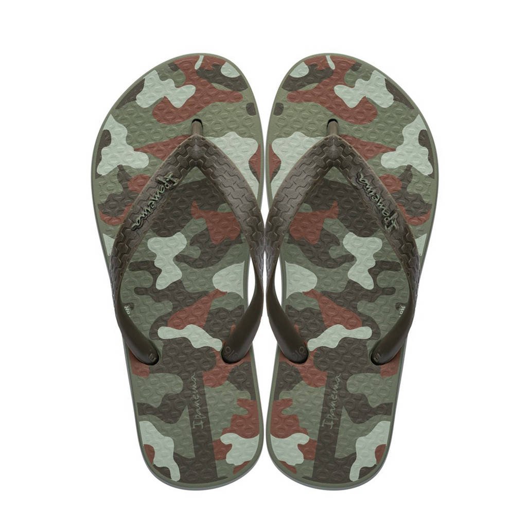 Ipanema Classic camouflage teenslippers, Kaki