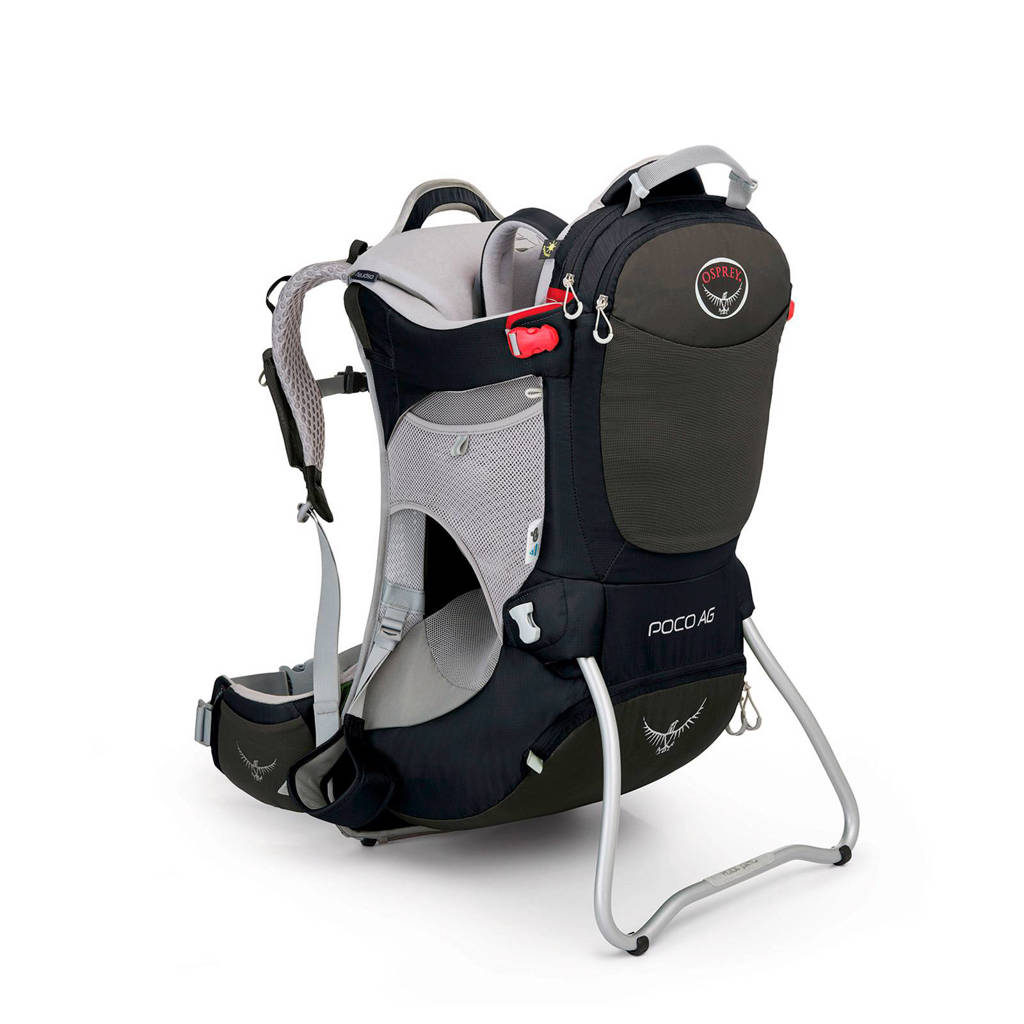 Osprey Poco AG kinderdrager, Zwart/grijs