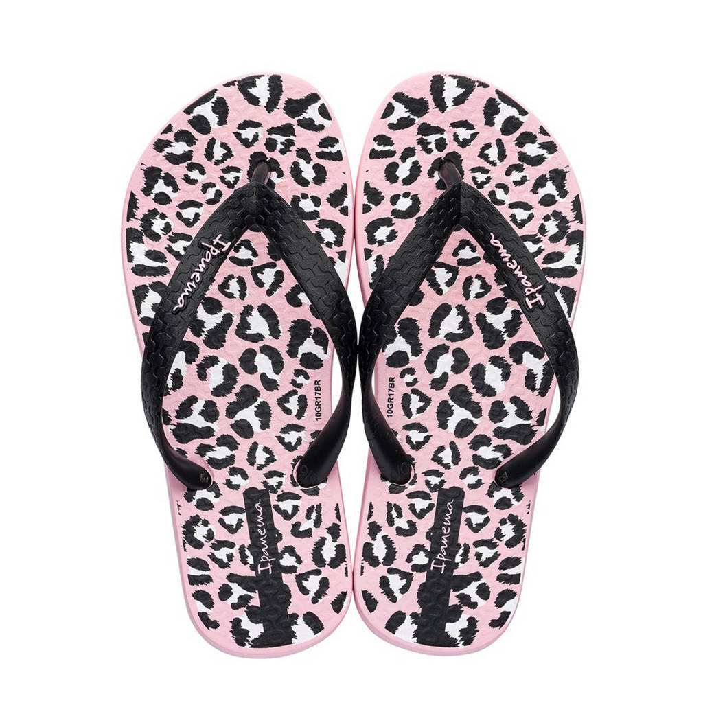 Ipanema Classic teenslippers met luipaardprint, Roze