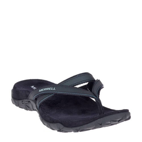 Merrell Teenslippers Terran Ari Post Met Leer Zwart merrell kopen in de aanbieding
