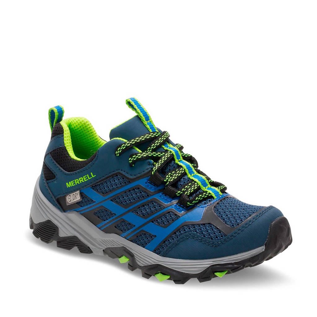 Merrell Moab FST Low wandelschoenen kids, Donkerblauw/groen