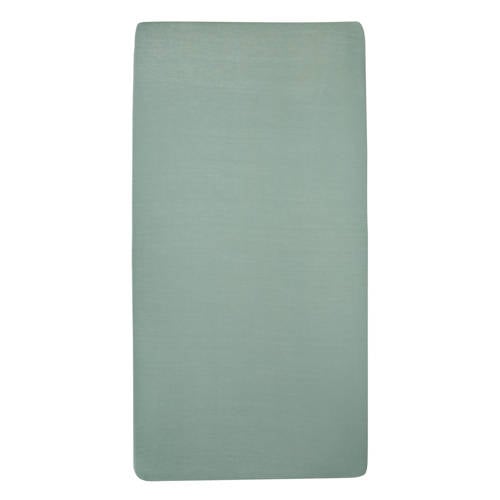Meyco Jersey Hoeslaken Ledikant 60X120 Cm Stone Green meyco kopen in de aanbieding