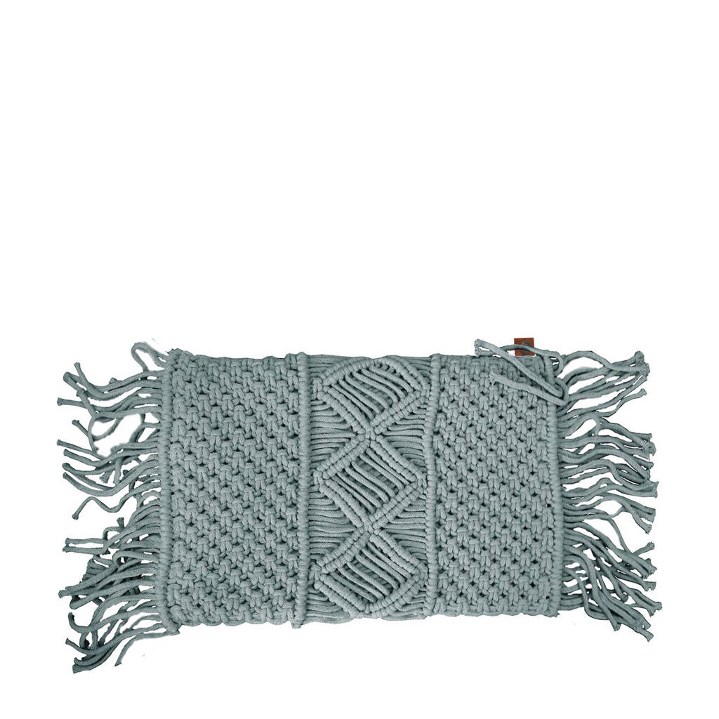 OVERSEAS sierkussen (30x50 cm), IJsblauw
