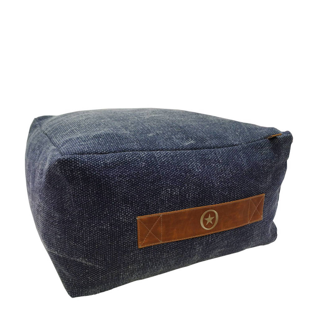 OVERSEAS poef (45x45 cm), Denim