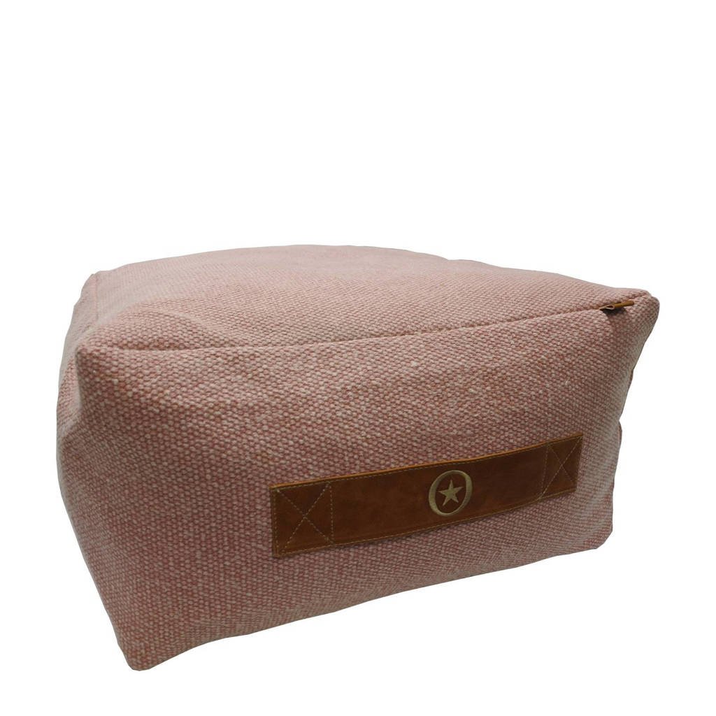 OVERSEAS poef (45x45 cm), Roze