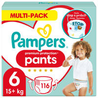 Pampers Premium Protection Pants maandbox maat 6 (15 kg+) - 116 Luierbroekjes, 6 (15+ kg)