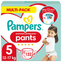 Pampers Premium Protection Pants Pampers Premium Protection Pants Maandbox Maat 5 (12kg-17 kg) 132 Luierbroekjes, 5 (12-17 kg)