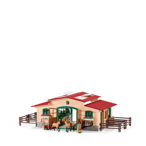 Schleich Farm World Paardenstal Met Accessoires 42195 schleich kopen in de aanbieding