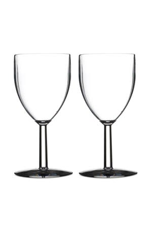kunststof wijnglas (300 ml) (set van 2)