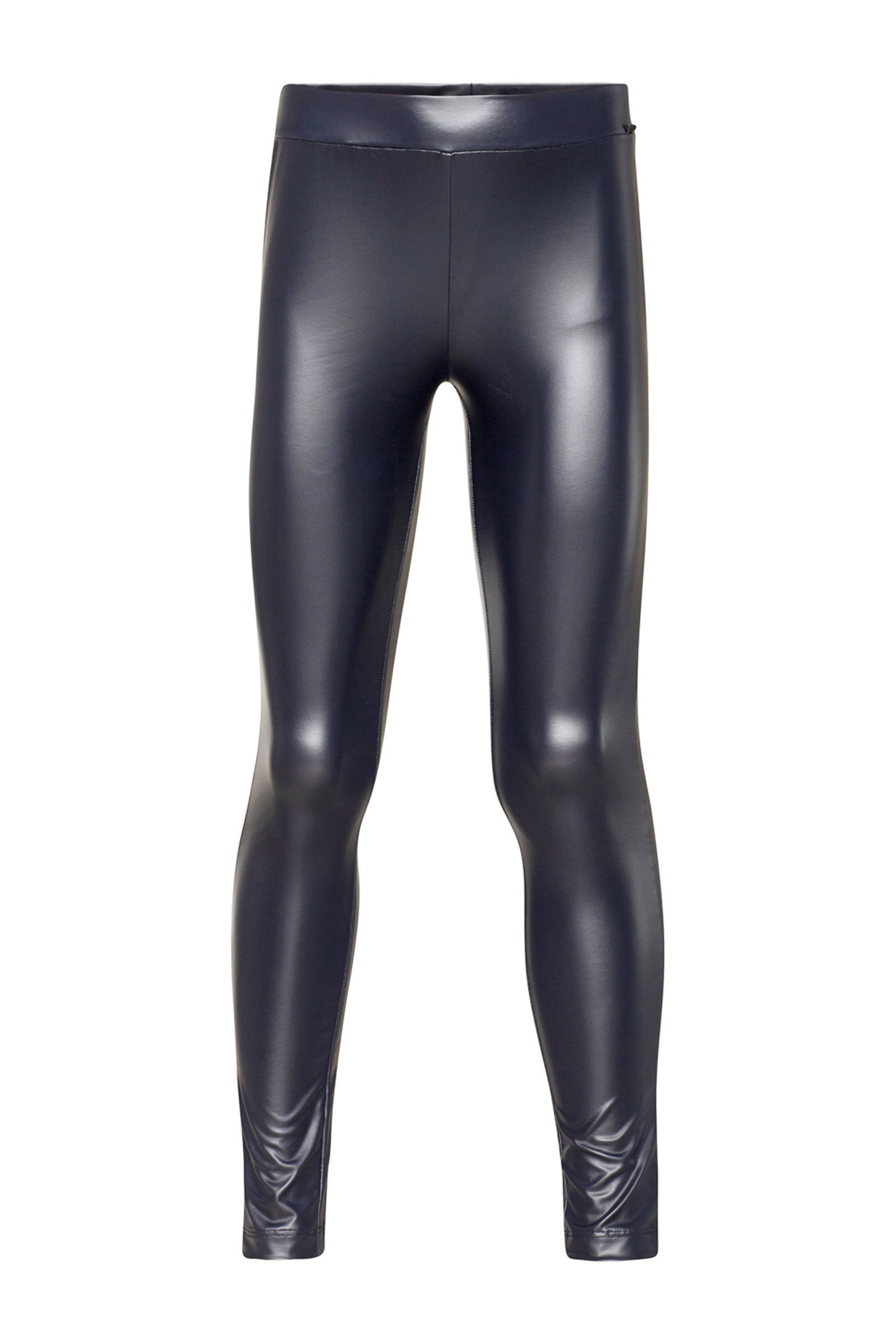 WE Fashion imitatieleren legging blauw | wehkamp