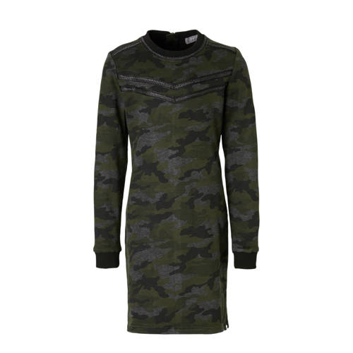 Geisha Sweatjurk Met Camouflageprint Donkergroen geisha kopen in de aanbieding Geisha Sweatjurk Met Camouflageprint Donkergroen geisha kopen in de aanbieding