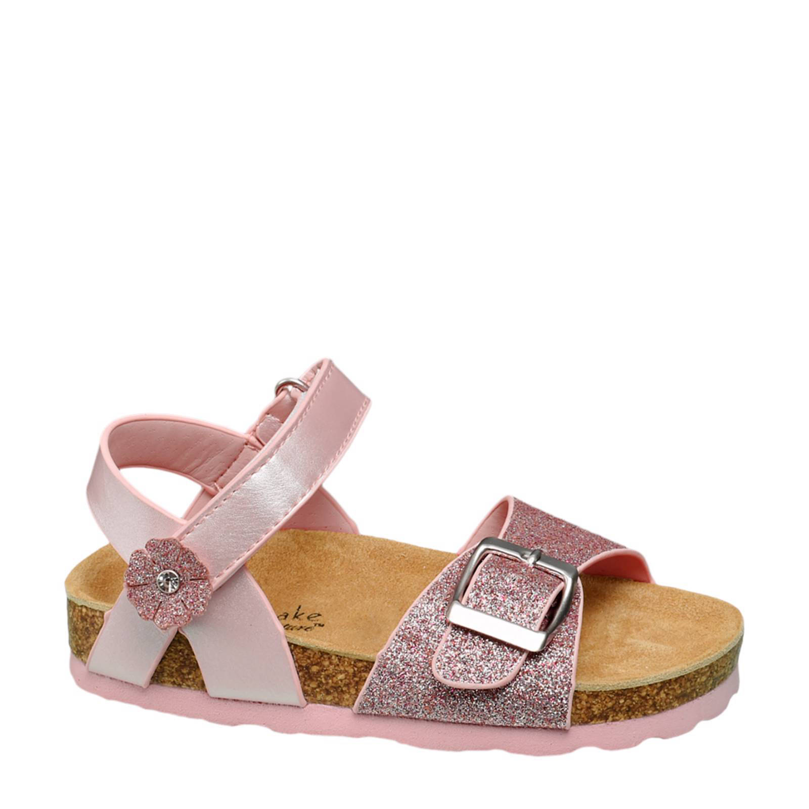 metallic sandalen met glitters