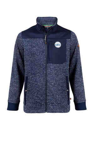 Jimmy fleece jack donkerblauw
